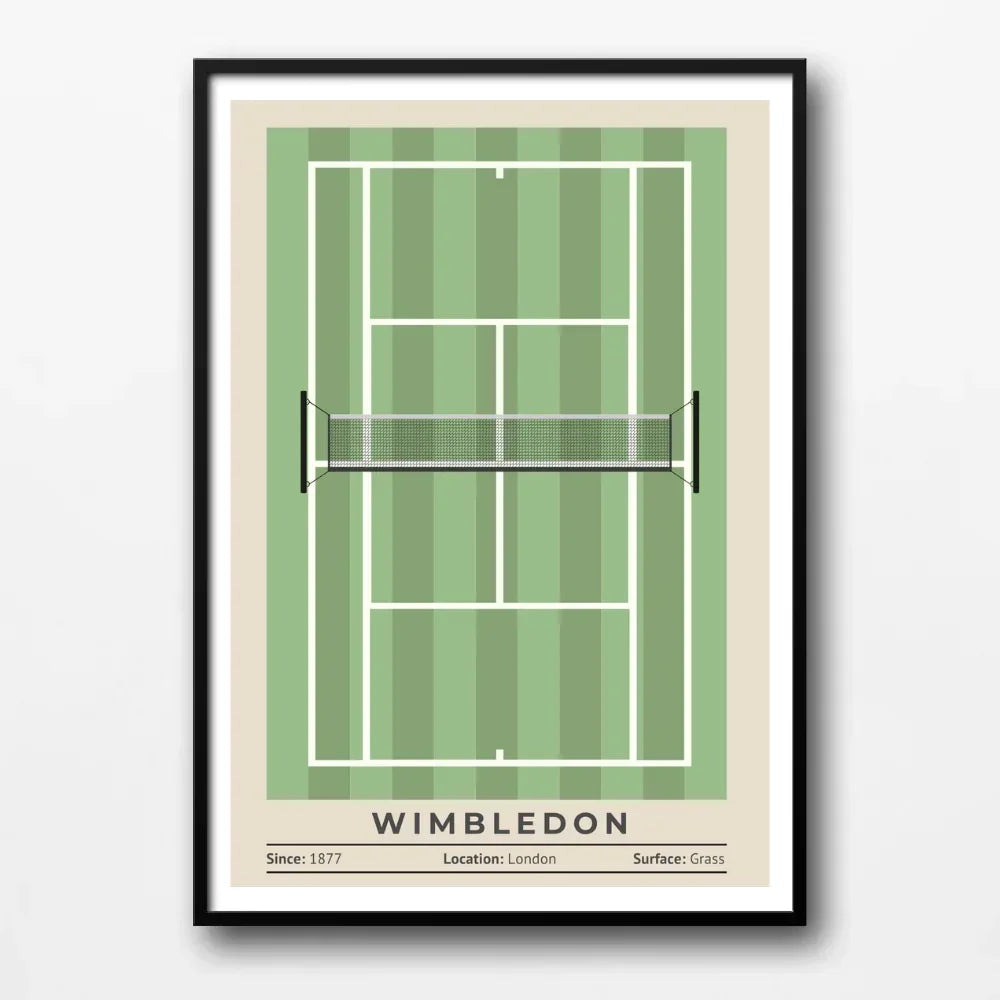 Wimbledon Tennis Court Print