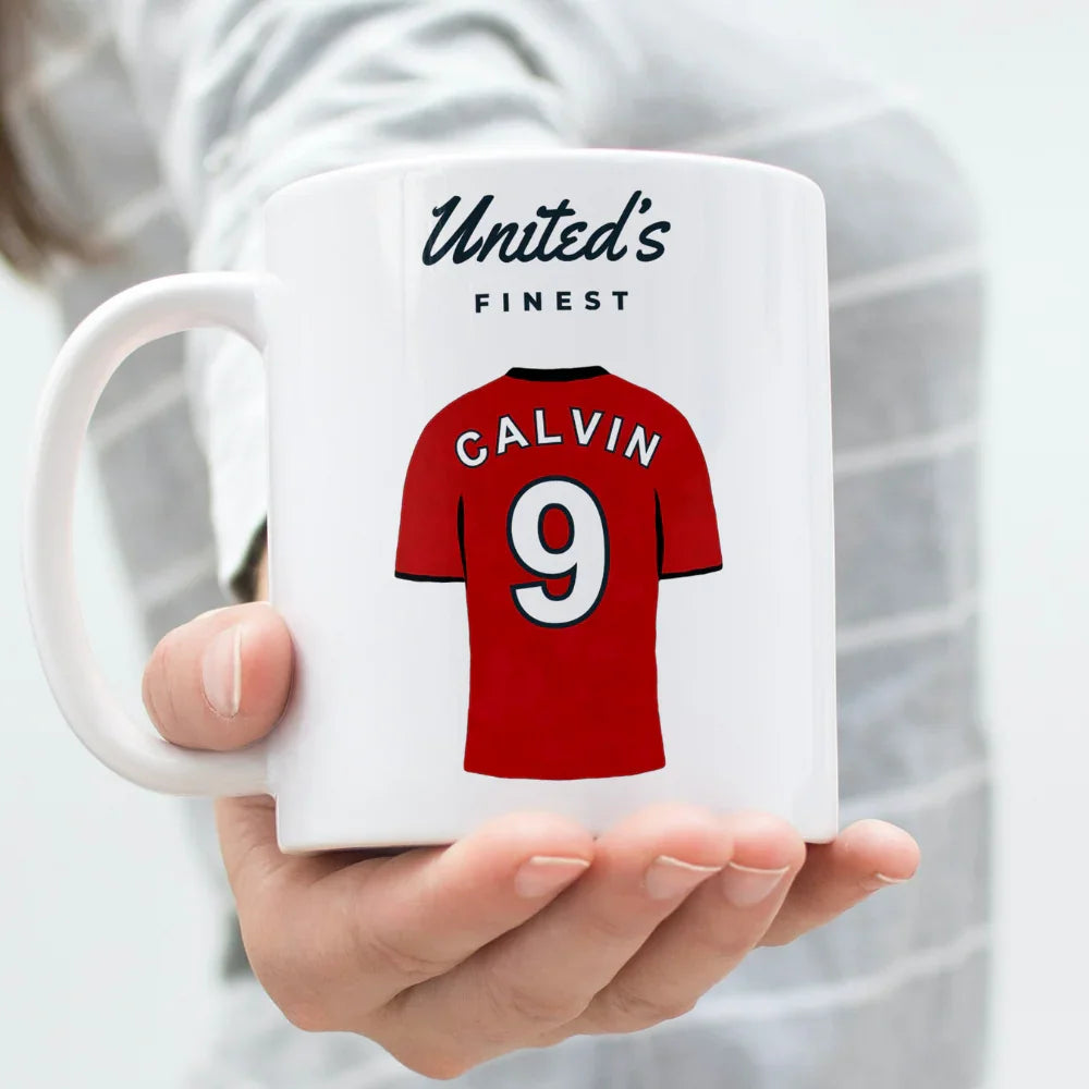 Personalised Manchester Utd Mug,  Custom Football Mug