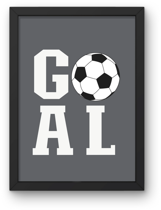 Goal Football, Footballer Art, Football Print For Kids Bedroom